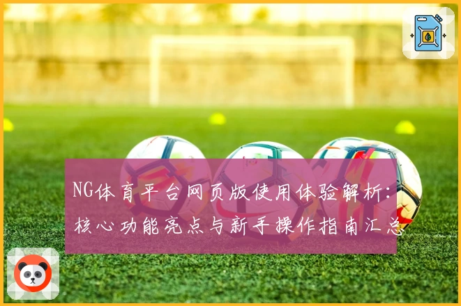 NG体育平台网页版使用体验解析：核心功能亮点与新手操作指南汇总